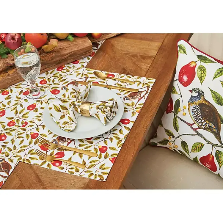 Christmas Dining & Entertaining>Kirklands Home Partridge in a Pear Tree Placemats, Set of 6
