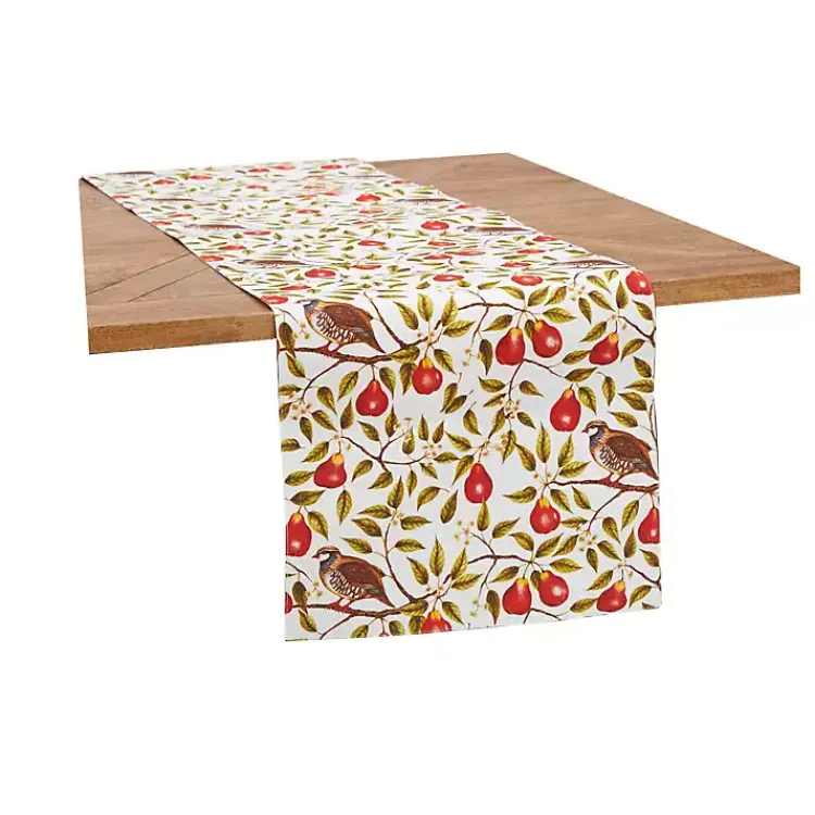 Christmas Dining & Entertaining>Kirklands Home Partridge in a Pear Tree Table Runner