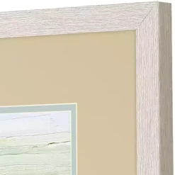 Kirklands Home Pastel Beach Umbrella Framed Art Prints, Set of 2 Tan New