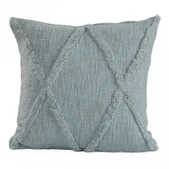 Pillows>Kirklands Home Pastel Tufted Diamond Pillow, 18 in. Blue