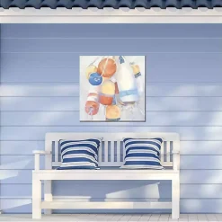 Kirklands Home Pastel Buoys Outdoor Canvas Art Print Sale