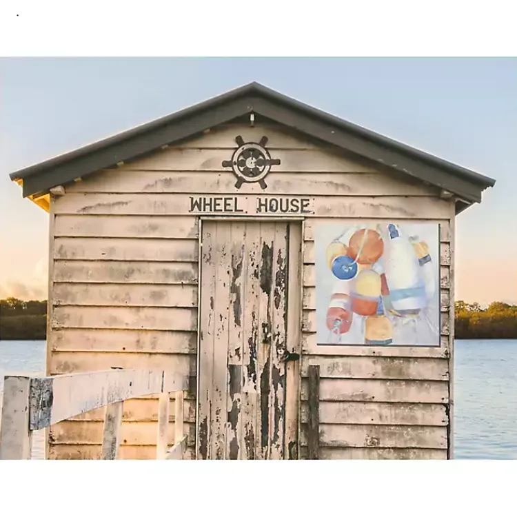 Kirklands Home Pastel Buoys Outdoor Canvas Art Print Sale