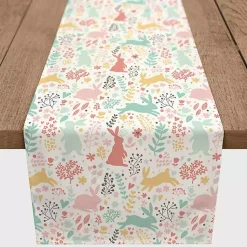 Easter Decorations>Kirklands Home Pastel Easter Pattern Table Runner, 90 in.