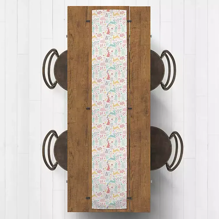 Easter Decorations>Kirklands Home Pastel Easter Pattern Table Runner, 90 in.