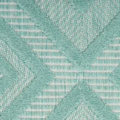 Kirklands Home Pastel Lime Diamond Outdoor Area Rug, 6x9 Green Sale
