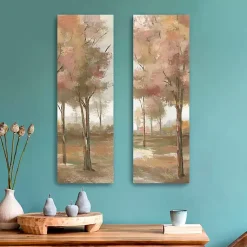 Kirklands Home Pastel Meadow Canvas Art Prints, Set of 2 Brown Hot