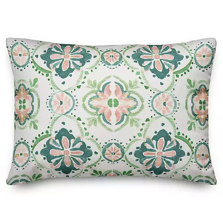 Kirklands Home Pastel Medallions Outdoor Accent Pillow Best