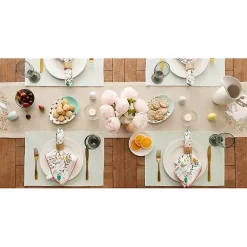 Kirklands Home Pastel Misty Dobby Placemats, Set of 6 Blue Hot