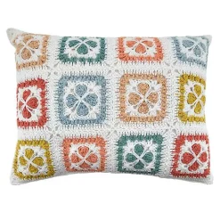Pillows>Kirklands Home Pastel Squares Accent Pillow