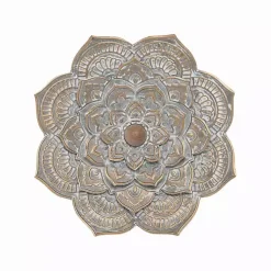 Kirklands Home Patina Finish Metal Flower Large Wall Plaque Gray Discount