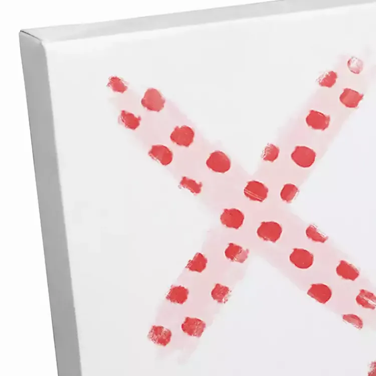 Valentines Day Decorations>Kirklands Home Patterned XOXO Hearts Canvas Art Print