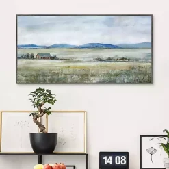 Kirklands Home Patterson's Farm Framed Canvas Art Print Green Best