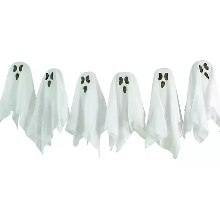 Halloween>Kirklands Home 6-pc. Pre-Lit Ghost Family Decoration White
