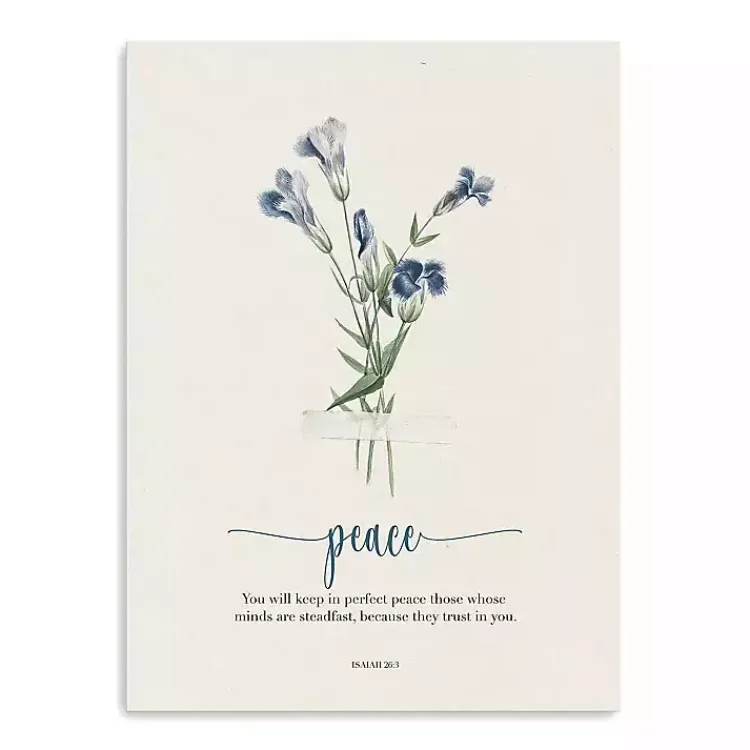 Kirklands Home Peace Affirmations Canvas Art Print, 18x24 in. Outlet