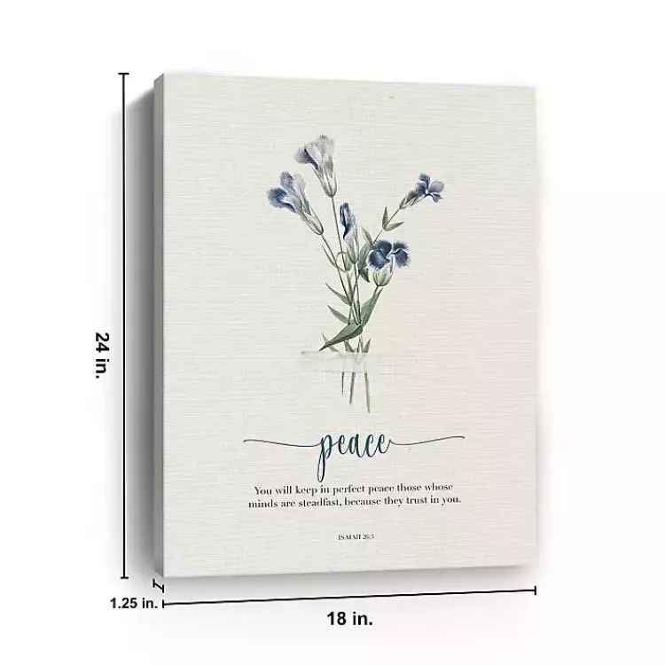 Kirklands Home Peace Affirmations Canvas Art Print, 18x24 in. Outlet