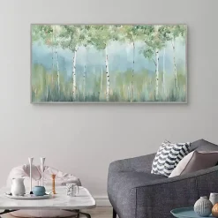 Kirklands Home Peaceful Oasis Framed Canvas Art Print Green Discount