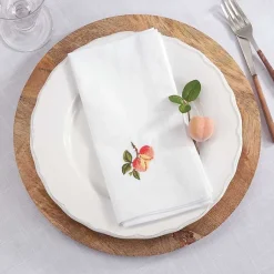 Kirklands Home Peach Embroidered 4-pc. Napkin Set Discount