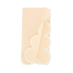Kirklands Home Peach Scalloped Edge Napkins, Set of 4 Yellow Discount