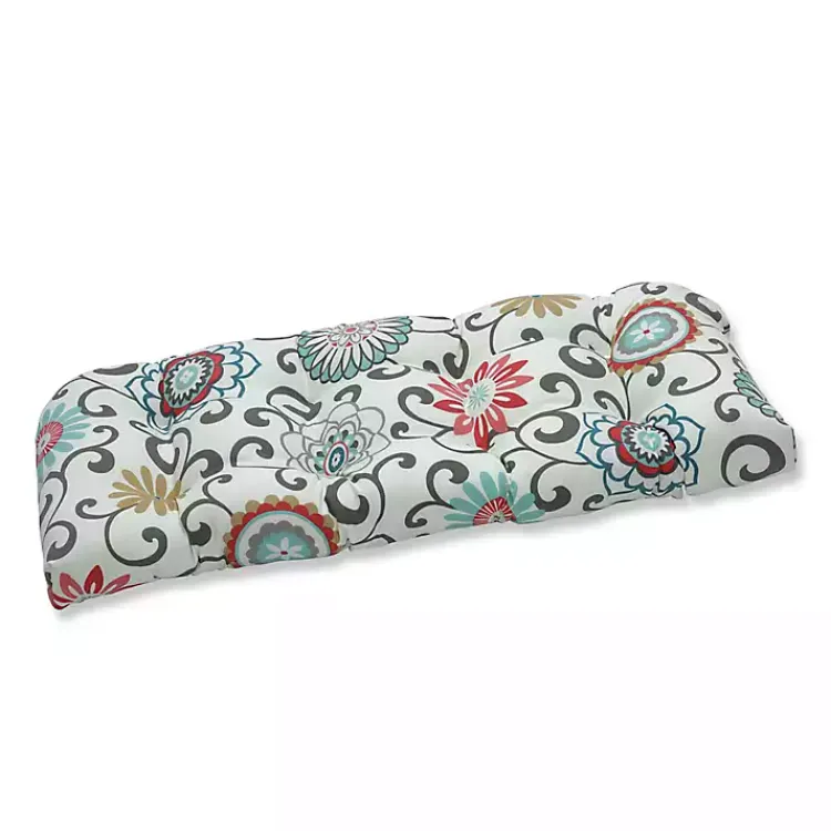 Kirklands Home Peachtini Pom Pom Play Wicker Loveseat Cushion Sale