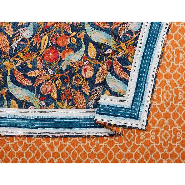 Kirklands Home Peacock Garden Full/Queen 3-pc. Quilt Set Orange Online