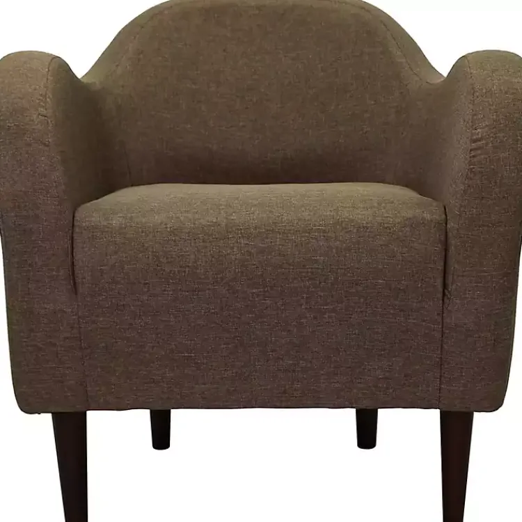 Kirklands Home Pecan Julian Upholstered Accent Chair Brown Discount