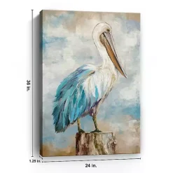 Kirklands Home Pelican Perch Canvas Art Print, 24x36 in. New