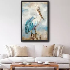 Kirklands Home Pelican Perch Framed Canvas Art Print, 32x48 in. Best