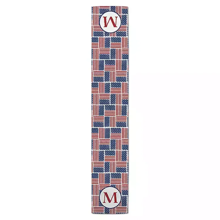 Kirklands Home Personalized American Flag Table Runner, 72 in. Hot