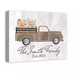Fall>Kirklands Home Personalized Autumn Farm Truck Harvest Wall Art