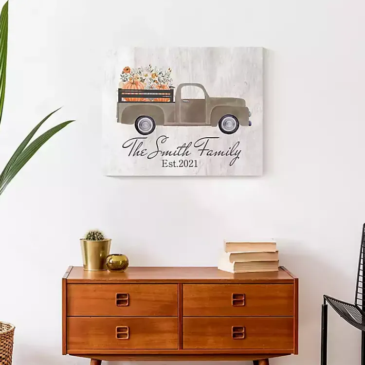 Fall>Kirklands Home Personalized Autumn Farm Truck Harvest Wall Art