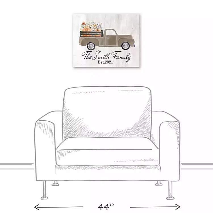 Fall>Kirklands Home Personalized Autumn Farm Truck Harvest Wall Art