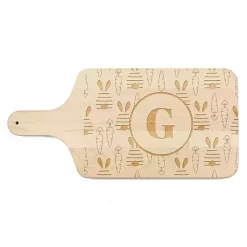 Easter Decorations>Kirklands Home Personalized Bunny and Carrot Maple Serving Board Tan