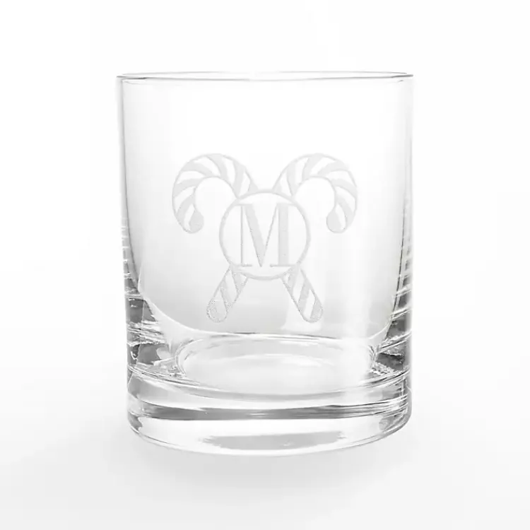 Christmas Dining & Entertaining>Kirklands Home Personalized Candy Cane Whiskey Glasses, Set of 2