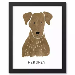 Kirklands Home Personalized Chocolate Labrador Canvas Wall Plaque Hot