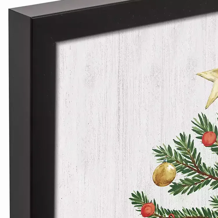 Christmas Art & Wall Decor>Kirklands Home Personalized Christmas Tree Framed Canvas Print