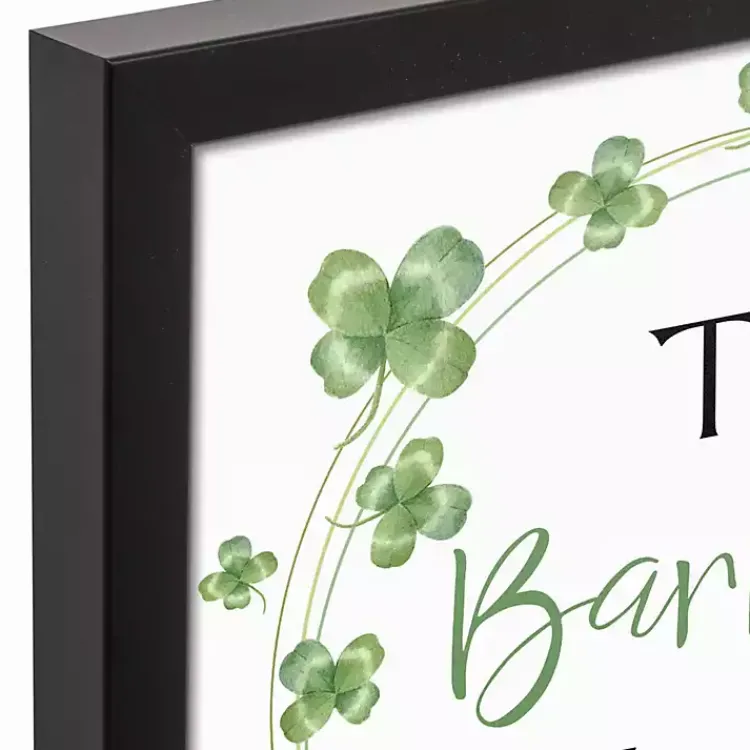 St Patricks Day Decorations>Kirklands Home Personalized Clover Wreath Framed Art Print