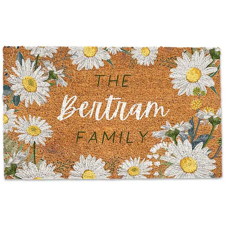 Kirklands Home Personalized Daisy Chain Coir Doormat Best