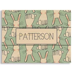 Easter Decorations>Kirklands Home Personalized Easter Bunny Wood Art Print