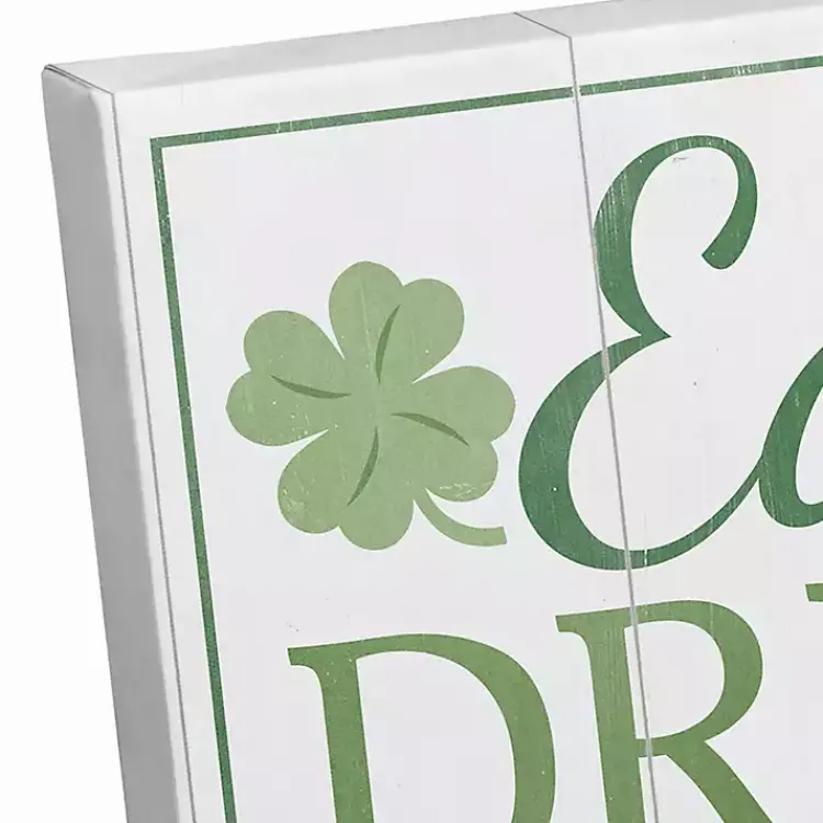 St Patricks Day Decorations>Kirklands Home Personalized Eat Drink and Be Irish Canvas Print