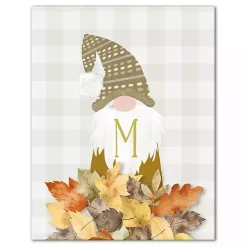 Fall>Kirklands Home Personalized Fall Gnome Monogram Canvas Art Print