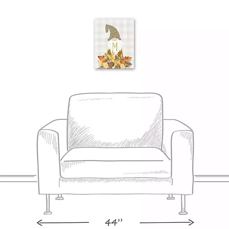 Fall>Kirklands Home Personalized Fall Gnome Monogram Canvas Art Print