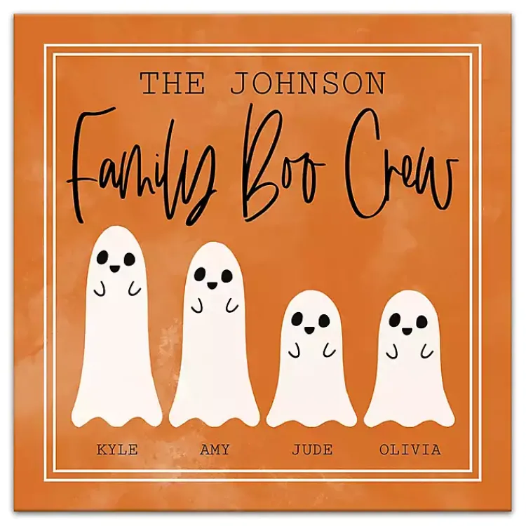 Halloween>Kirklands Home Personalized Family Boo Crew Halloween Wall Art