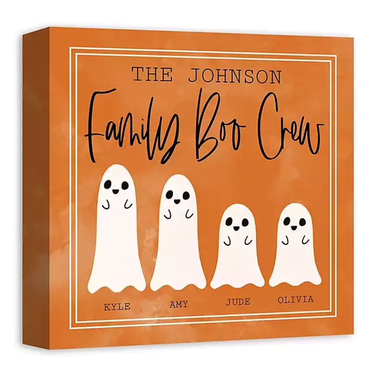Halloween>Kirklands Home Personalized Family Boo Crew Halloween Wall Art