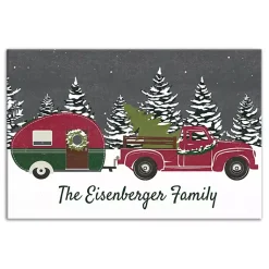 Christmas Art & Wall Decor>Kirklands Home Personalized Family Christmas Truck Wall Plaque