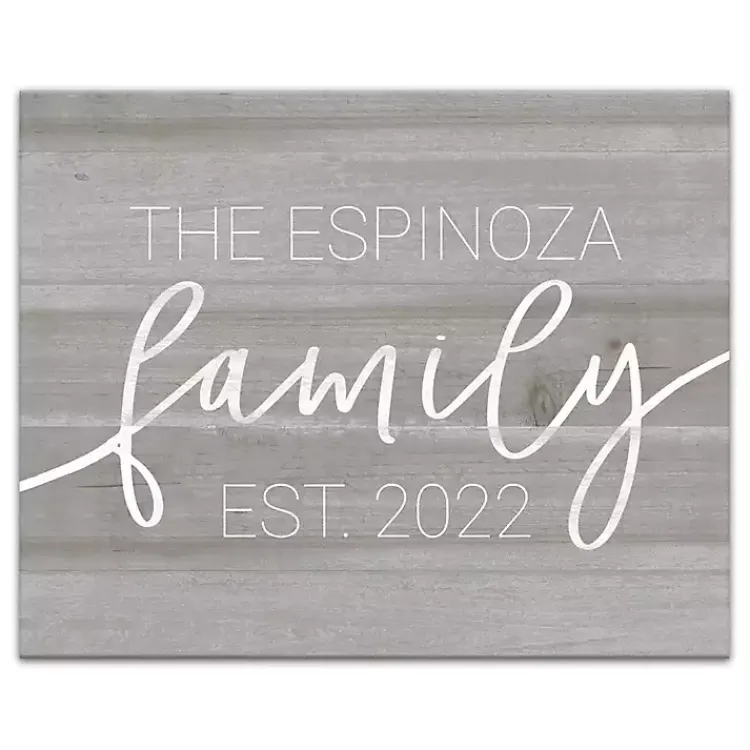 Kirklands Home Personalized Family Dated Canvas Wall Art New