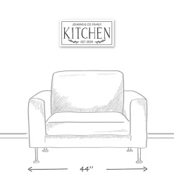 Kirklands Home Personalized Family Kitchen Co. Canvas Wall Plaque Discount