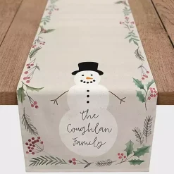 Christmas Dining & Entertaining>Kirklands Home Personalized Family Snowman Table Runner, 90 in.