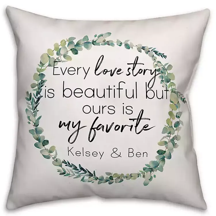 Kirklands Home Personalized Favorite Love Story Pillow