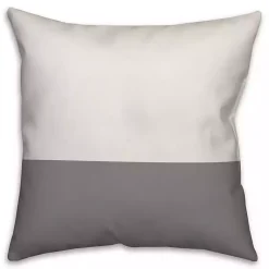 Kirklands Home Personalized Gray and White Our Home Pillow Outlet