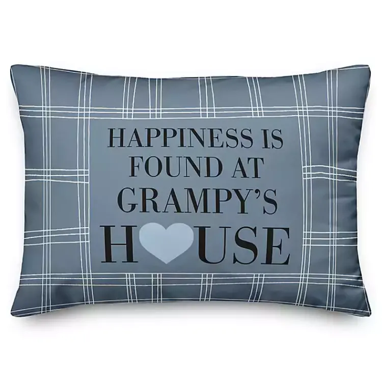 Pillows>Kirklands Home Personalized Happiness Found Here Outdoor Pillow